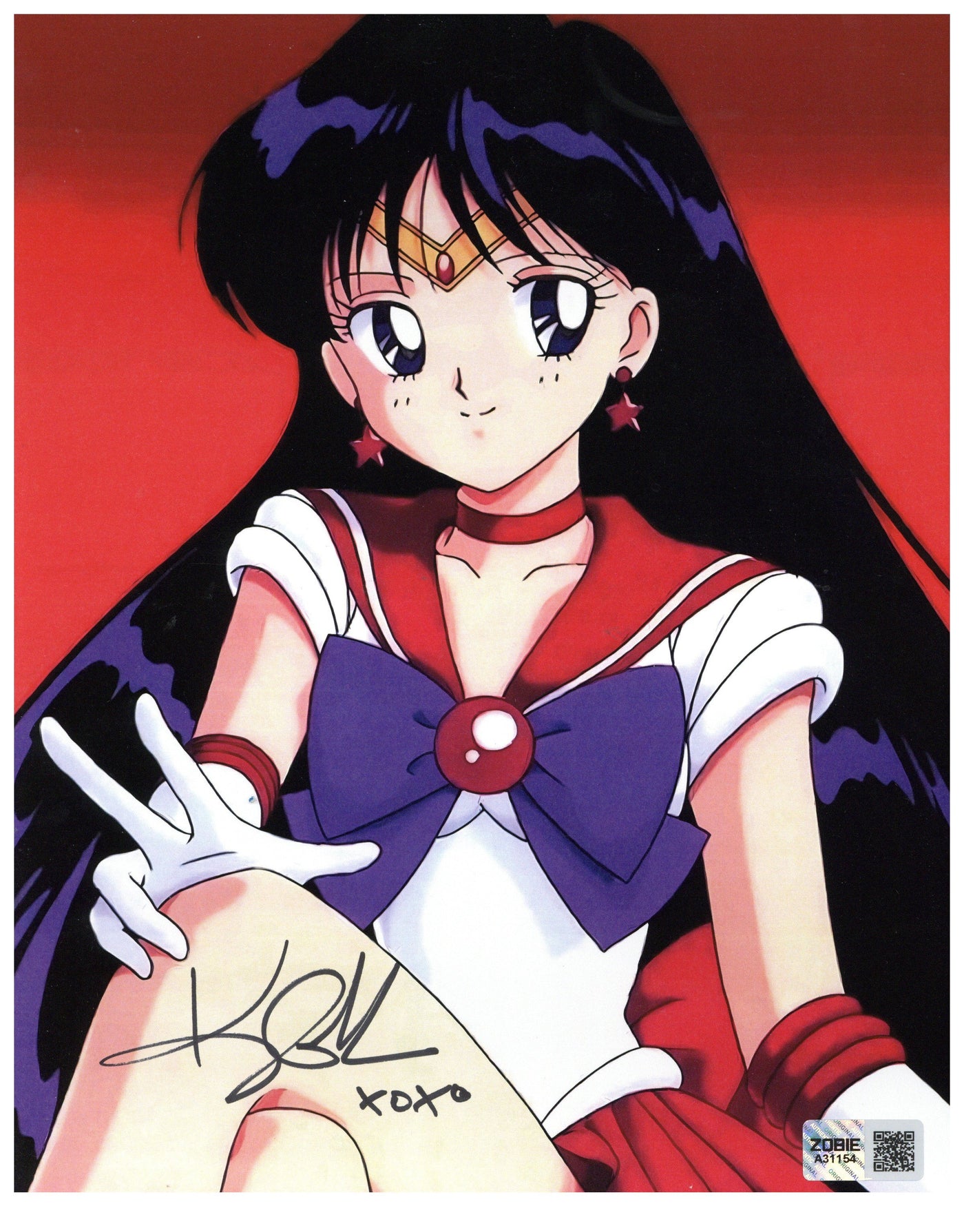 Katie Griffin Signed 8x10 Photo Sailor Moon Sailor Mars Autographed Zobie COA 4