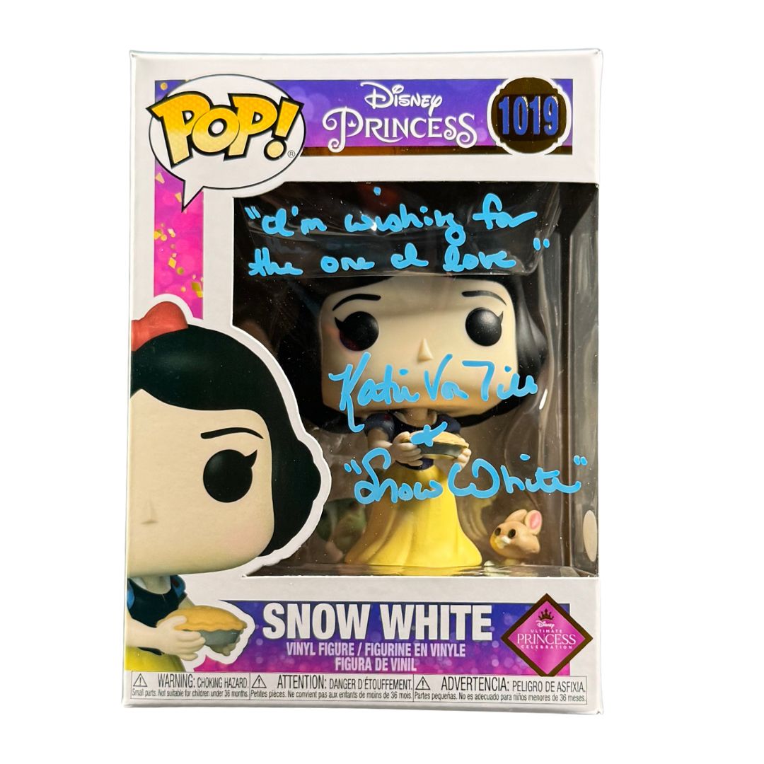 Katie Von Till Signed Funko POP Disney Snow White Autographed JSA COA