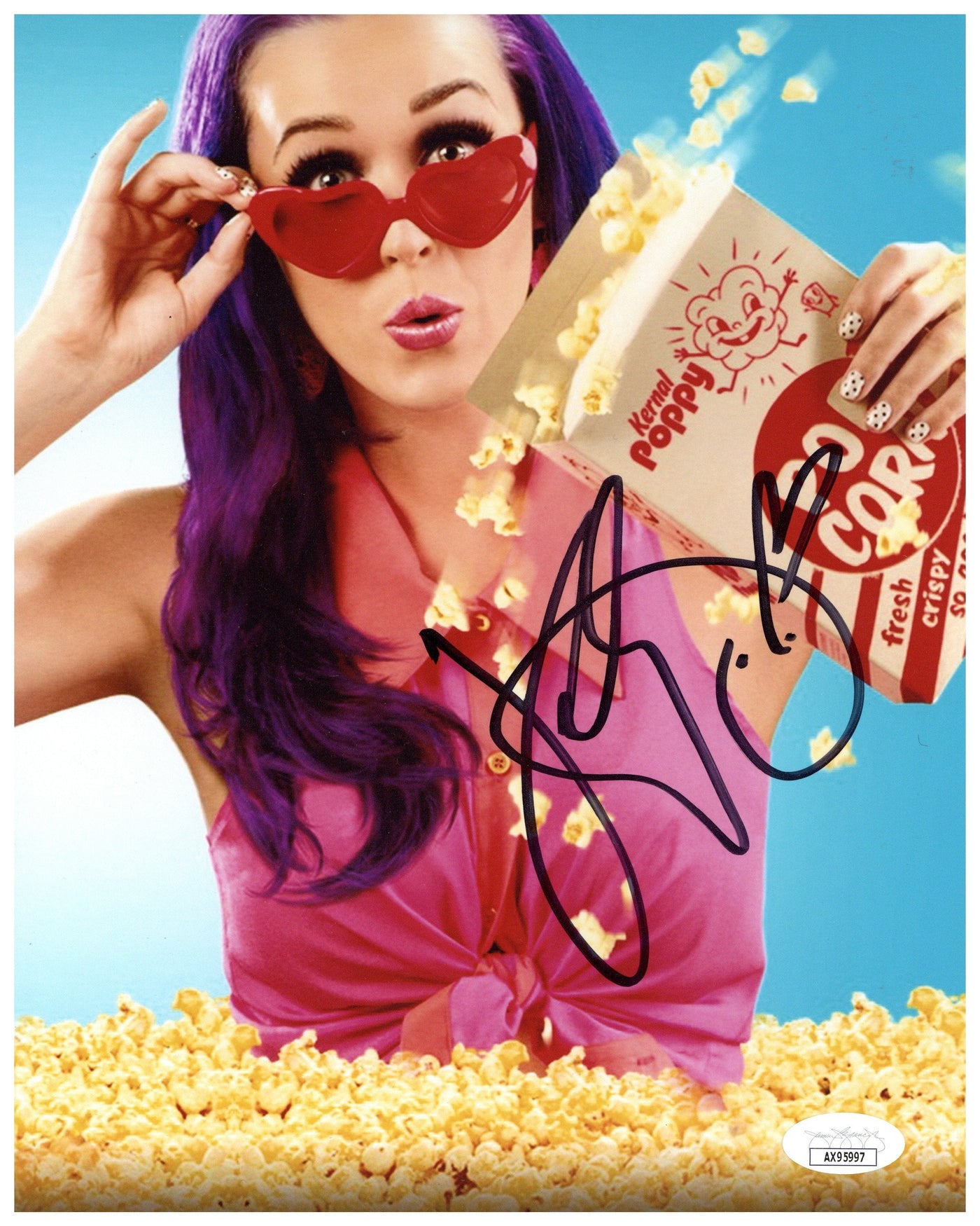 Katy Perry Signed 8x10 Photo Dark Horse Music Autographed JSA COA