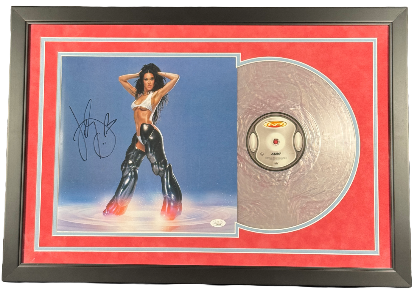 Katy Perry Signed Woman's World Vinyl Framed Autographed JSA COA