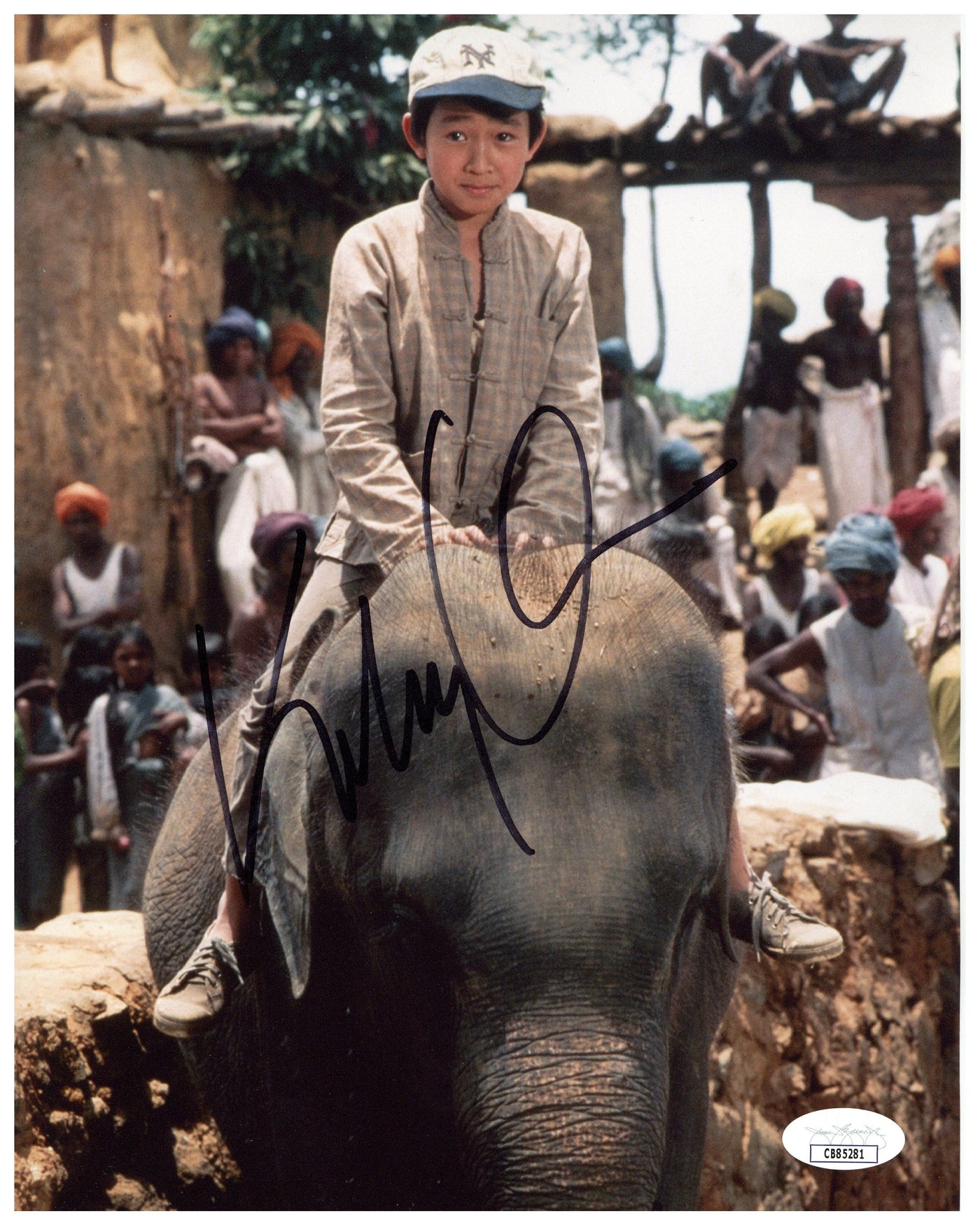 Ke Huy Quan Signed 8x10 Photo Indiana Jones Autographed JSA COA