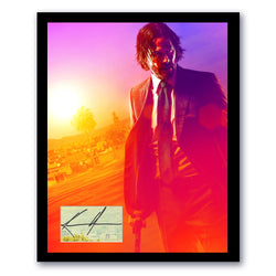 Image of Keanu Reeves Signed Cut 11x14 Frame John Wick Autographed ACOA 4