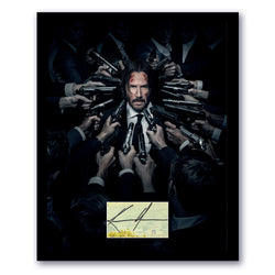 Image of Keanu Reeves Signed Cut 11x14 Frame John Wick Autographed ACOA
