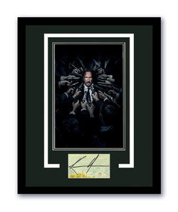 Image of Keanu Reeves Signed Cut 11x14 Frame John Wick Autographed Authentic ACOA