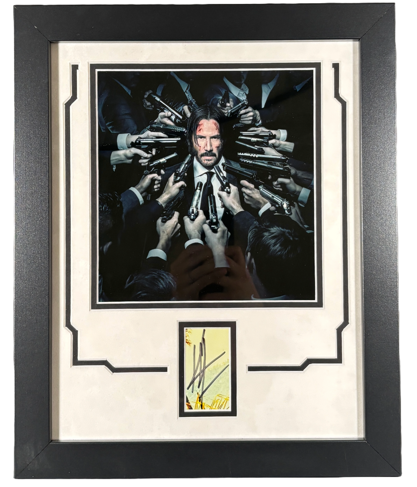 Keanu Reeves Signed Cut 11x14 Frame John Wick Autographed Authentic ACOA