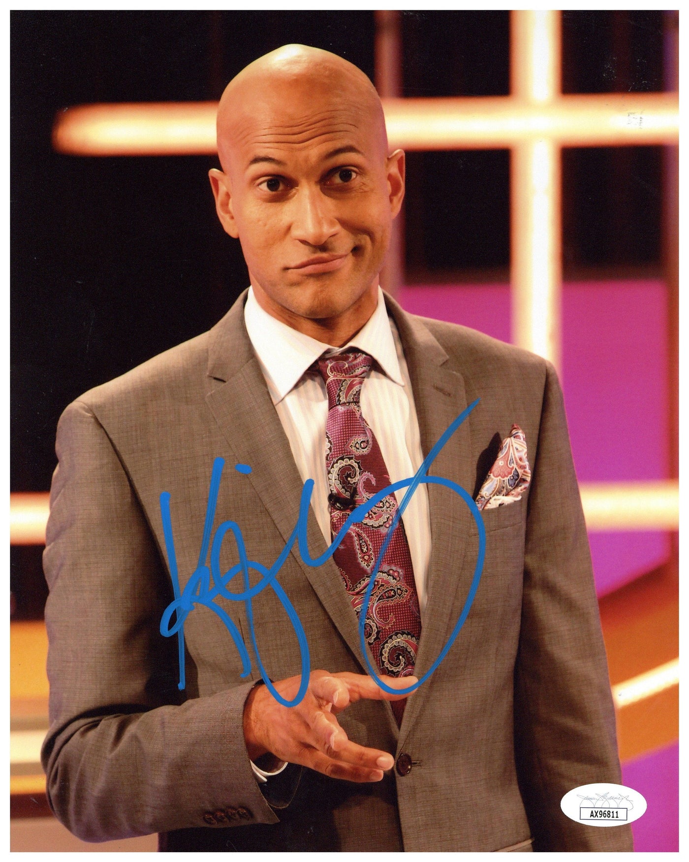 Keegan-Michael Key Signed 8x10 Photo Key & Peele Autographed JSA COA 5