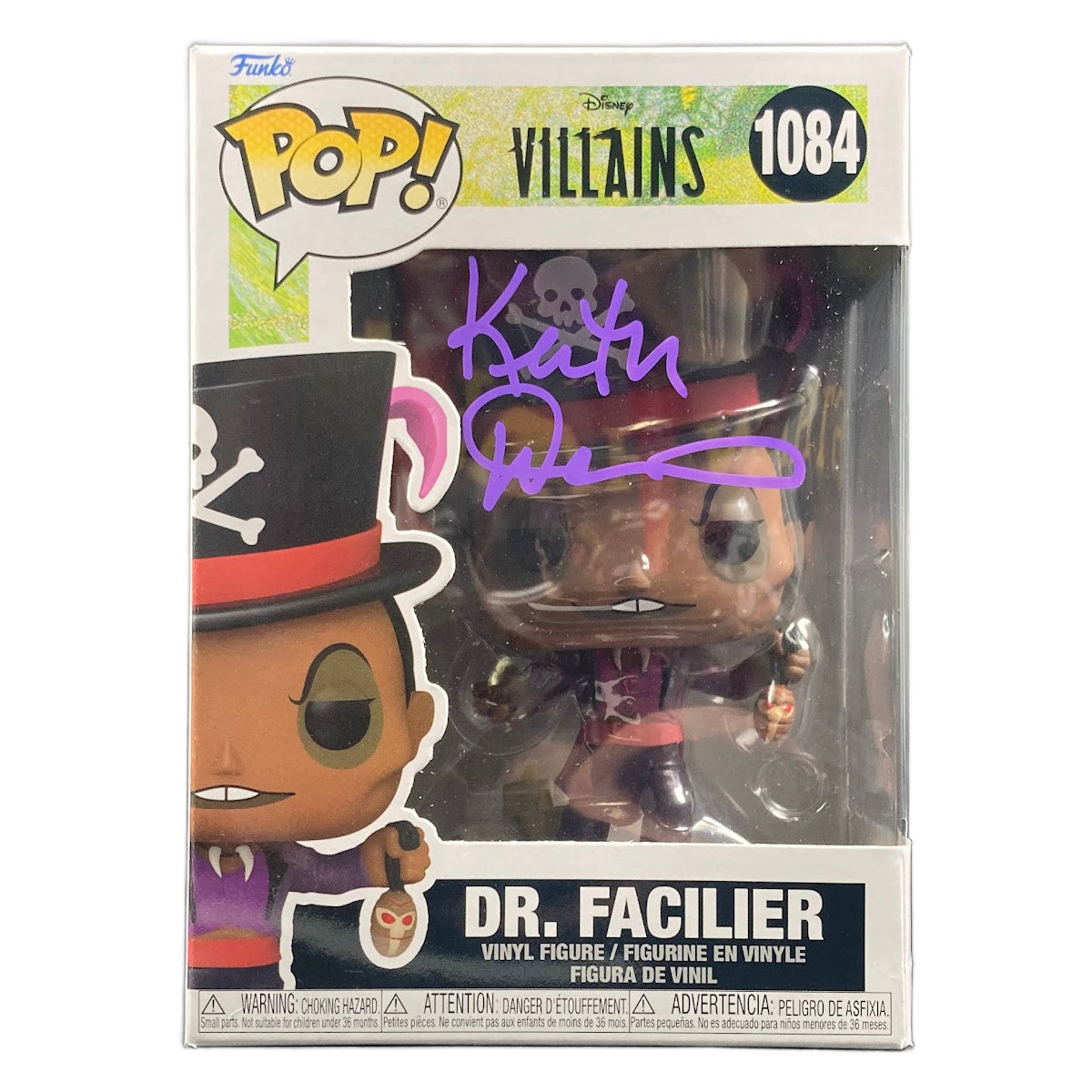 Keith David Signed Funko POP The Princess and the Frog Dr. Facilier Autographed JSA COA