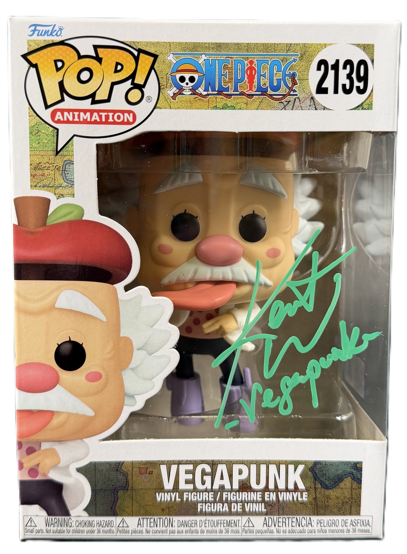 Kent Williams Signed Funko POP One Piece Vegapunk Anime