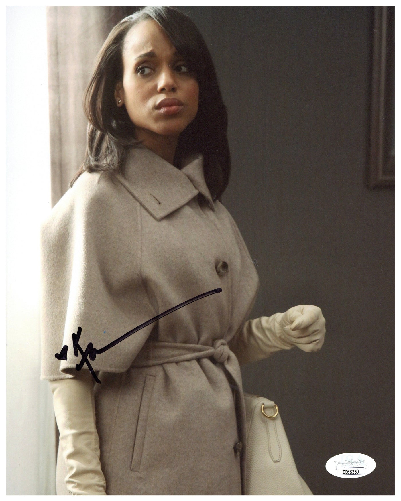 Kerry Washington Signed 8x10 Photo Scandal Autographed JSA COA