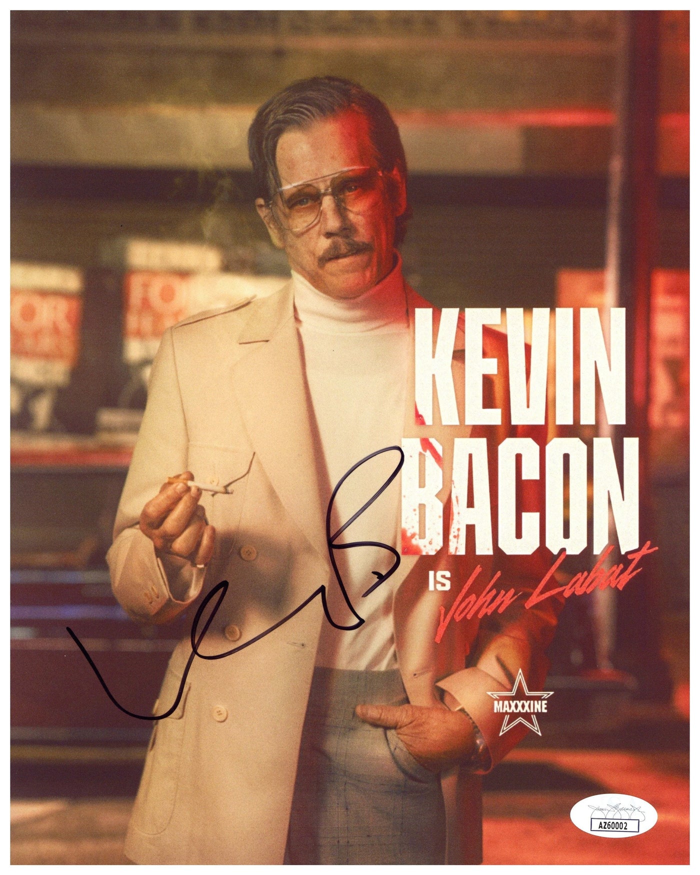 Kevin Bacon Signed 8X10 Photo Maxxxine Autographed JSA COA