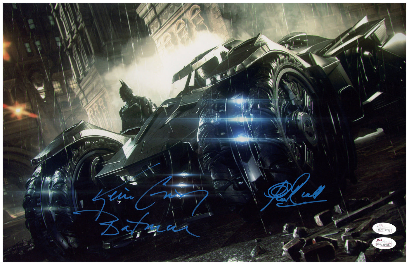 Kevin Conroy & Clive Revill Signed 11x17 Photo Batman Arkham Knight Autographed JSA