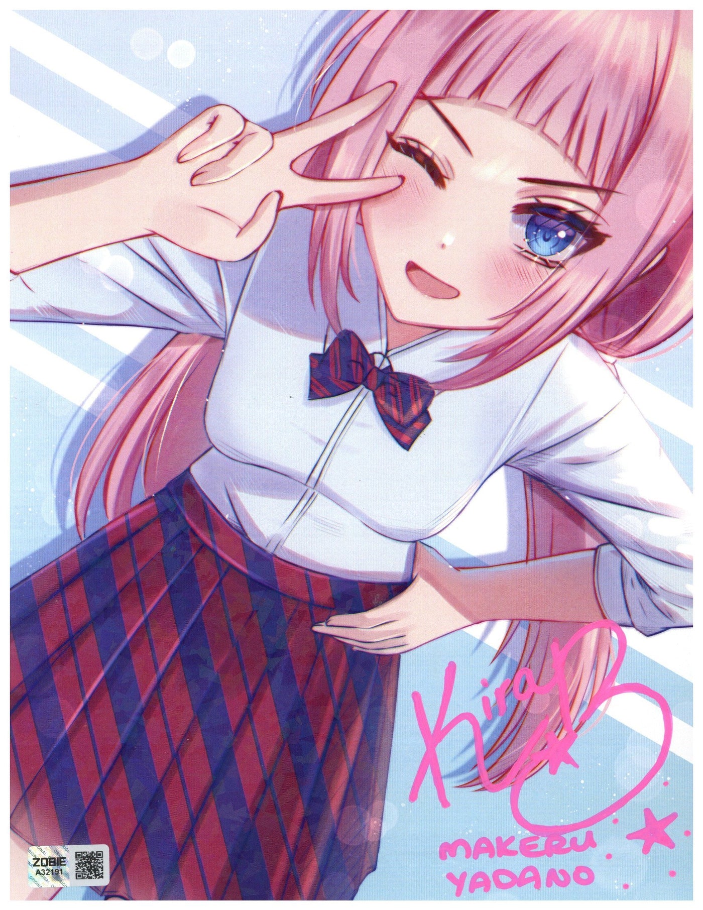 Kira Buckland Signed 8.5x11 Photo Komi Can't Communicate Autographed Zobie COA