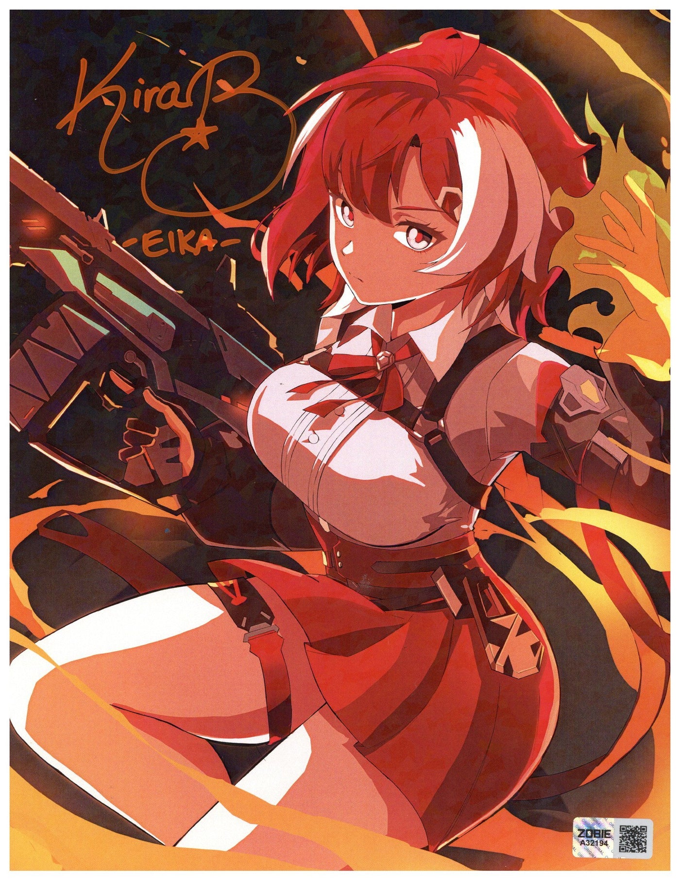 Kira Buckland Signed 8.5x11 Photo Strinova Adventure Eika Autographed Zobie COA