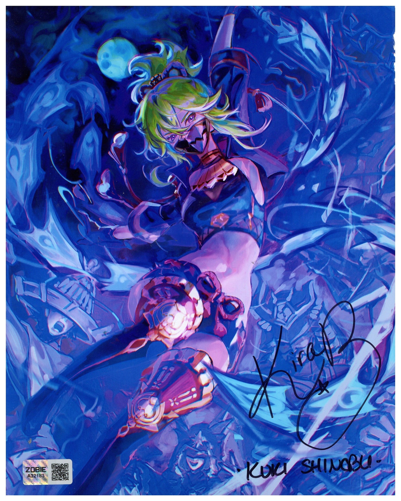 Kira Buckland Signed 8x10 Photo Genshin Impact Kuki Shinobu Zobie COA