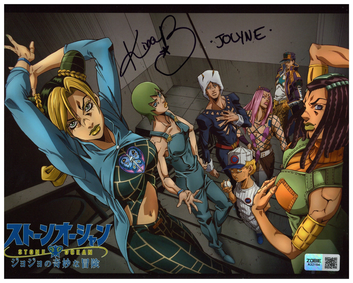 Kira Buckland Signed 8x10 Photo JoJo’s Bizarre Adventure Autographed Zobie COA