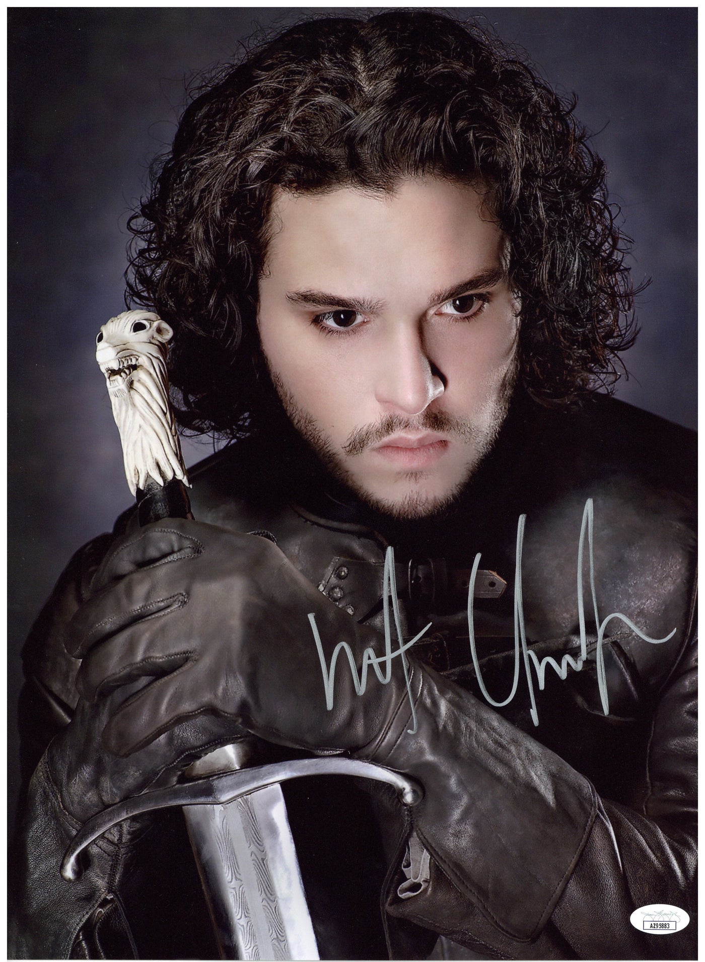 Kit Harington Signed 12x16 Photo Game of Thrones Jon Snow Autographed JSA COA #2