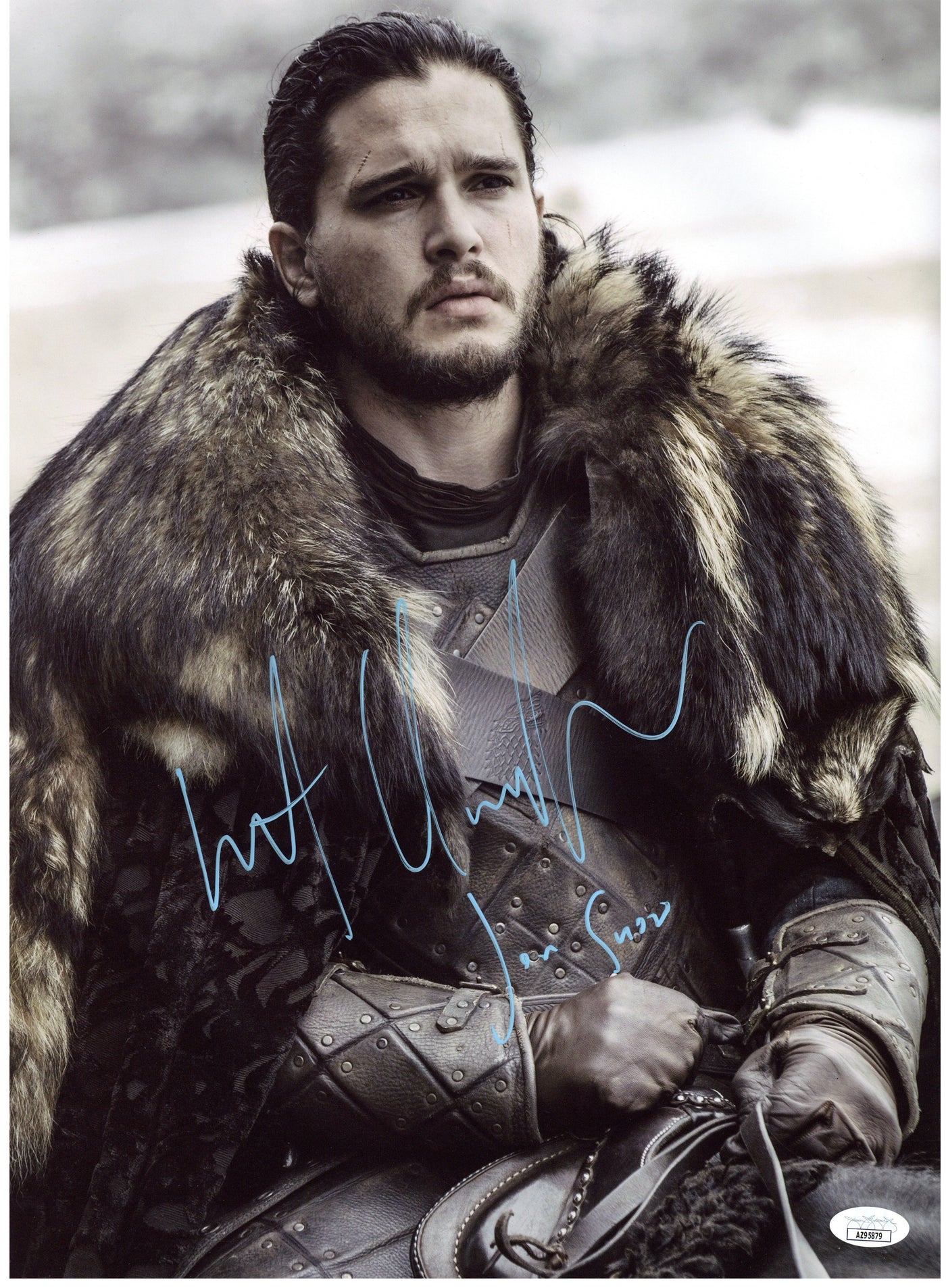 Kit Harington Signed 12x16 Photo Game of Thrones Jon Snow Autographed JSA COA #3