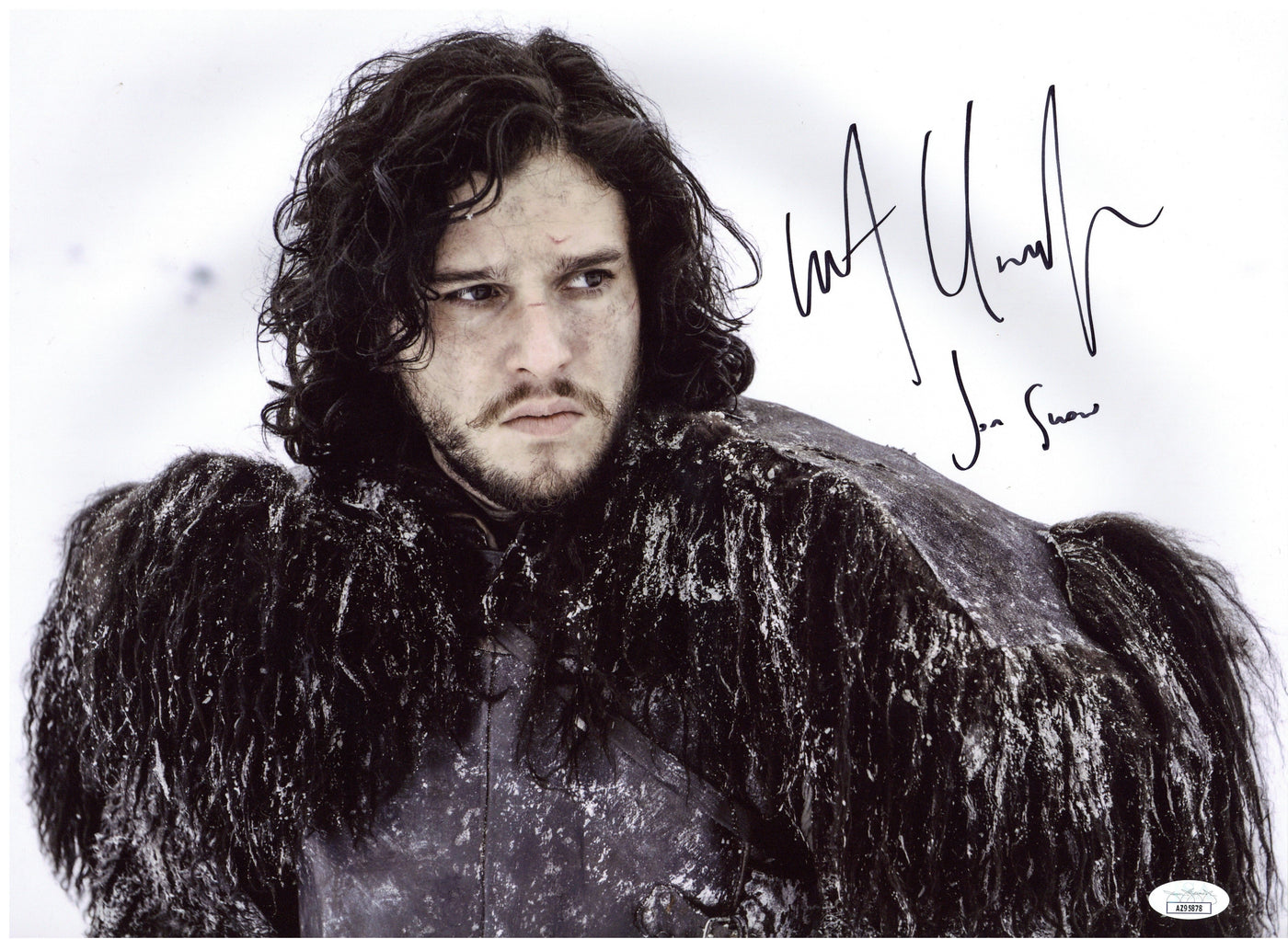 Kit Harington Signed 12x16 Photo Game of Thrones Jon Snow Autographed JSA COA #4