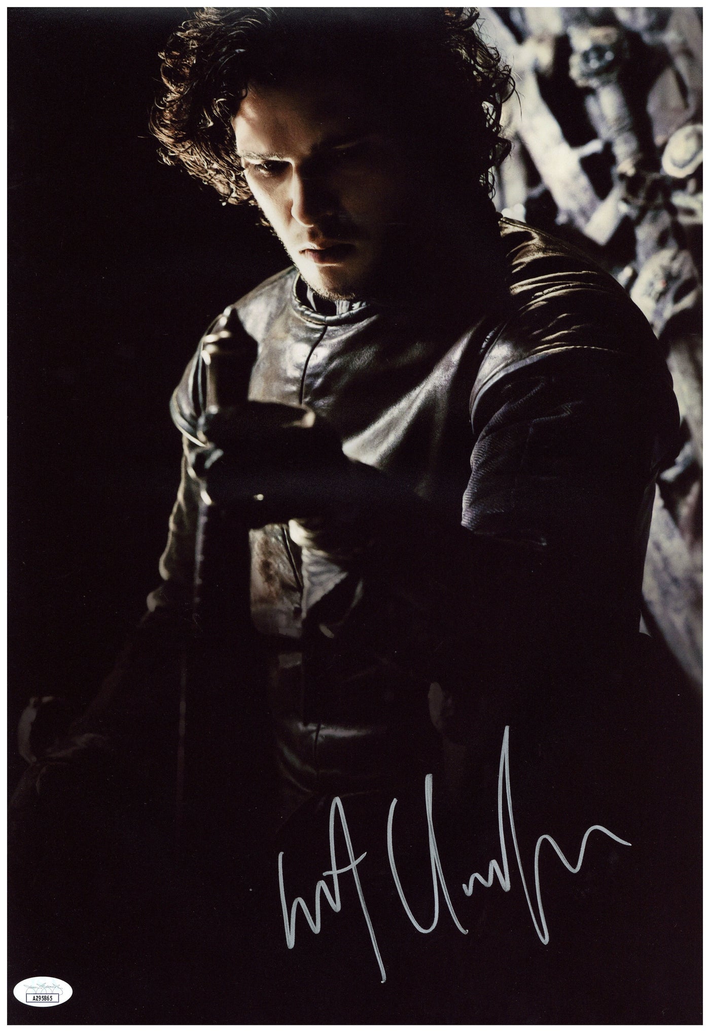 Kit Harington Signed 12x18 Photo Game of Thrones Jon Snow Autographed JSA COA 2