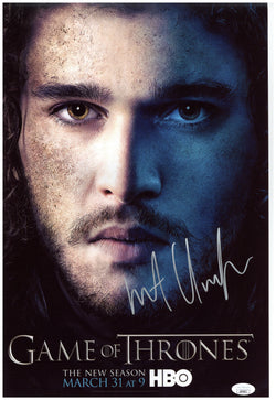 Image of Kit Harington Signed 12x18 Photo Game of Thrones Jon Snow Autographed JSA COA 3