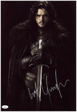 Image of Kit Harington Signed 12x18 Photo Game of Thrones Jon Snow Autographed JSA COA