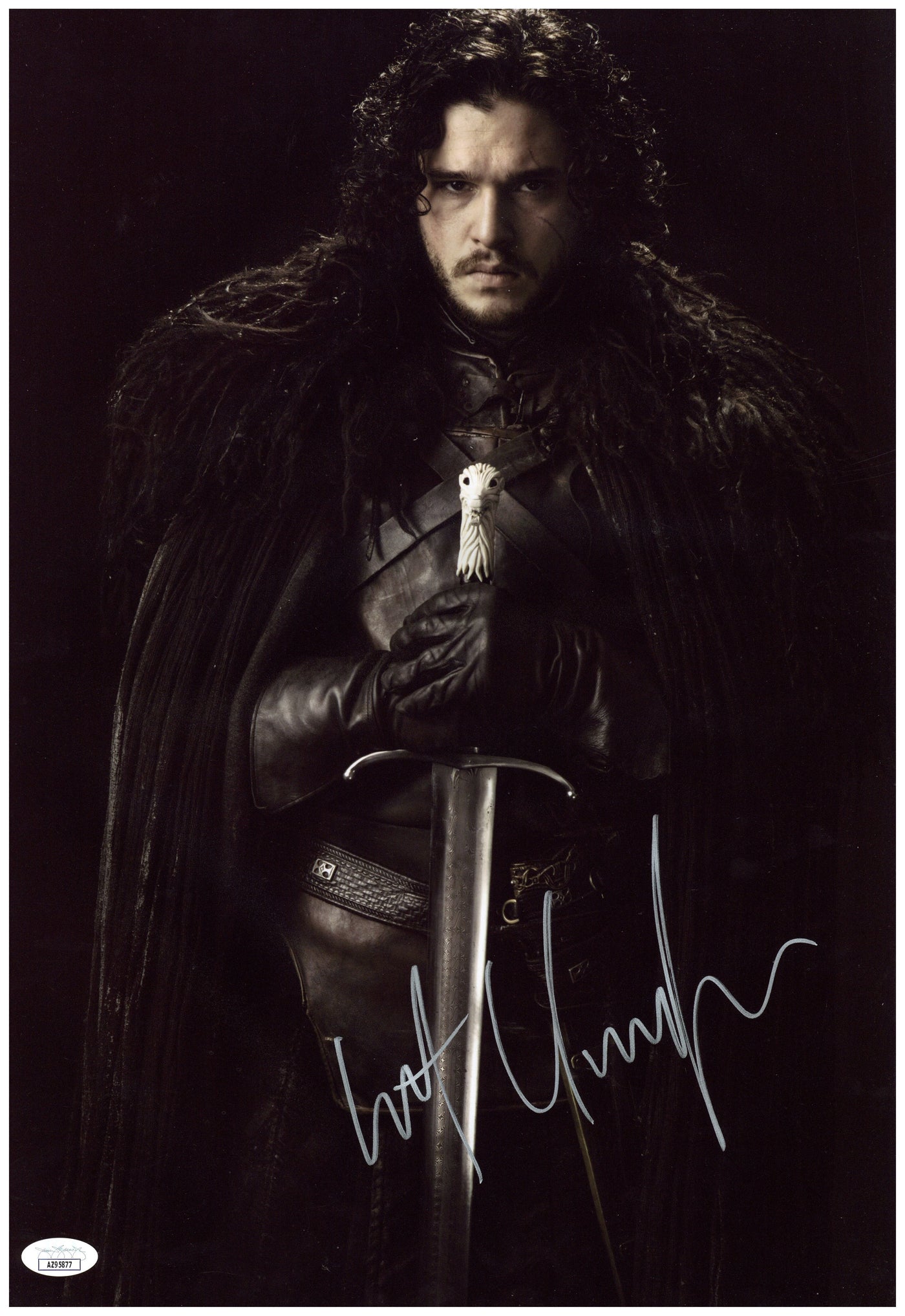 Kit Harington Signed 12x18 Photo Game of Thrones Jon Snow Autographed JSA COA