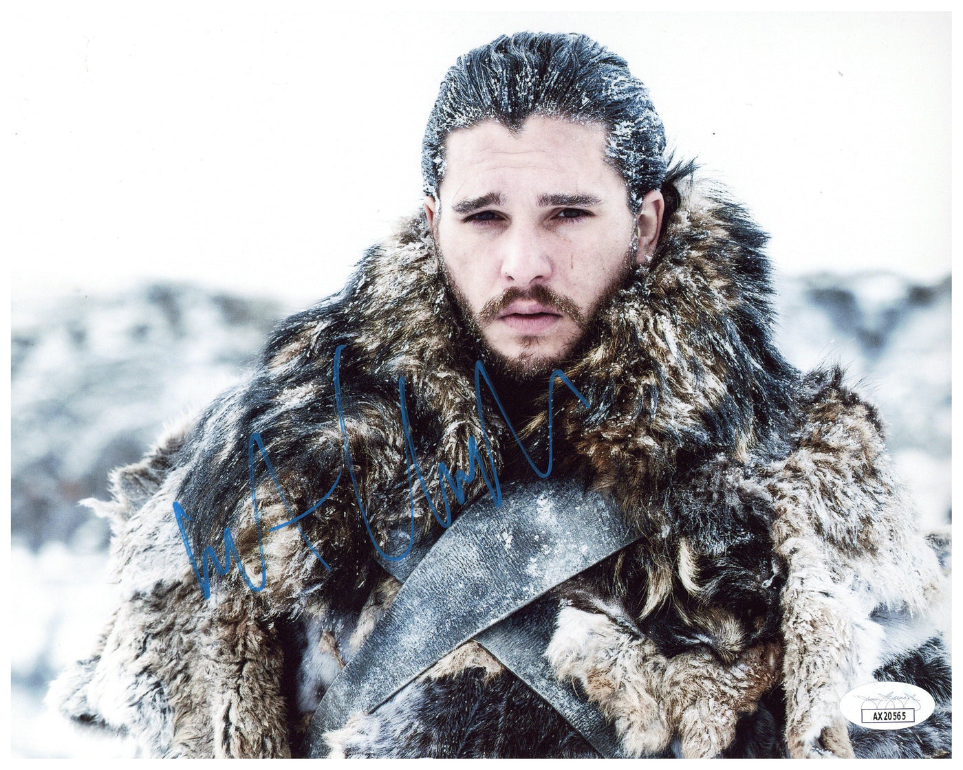 Kit Harington Signed 8x10 Photo Game of Thrones Jon Snow Autographed JSA COA #4