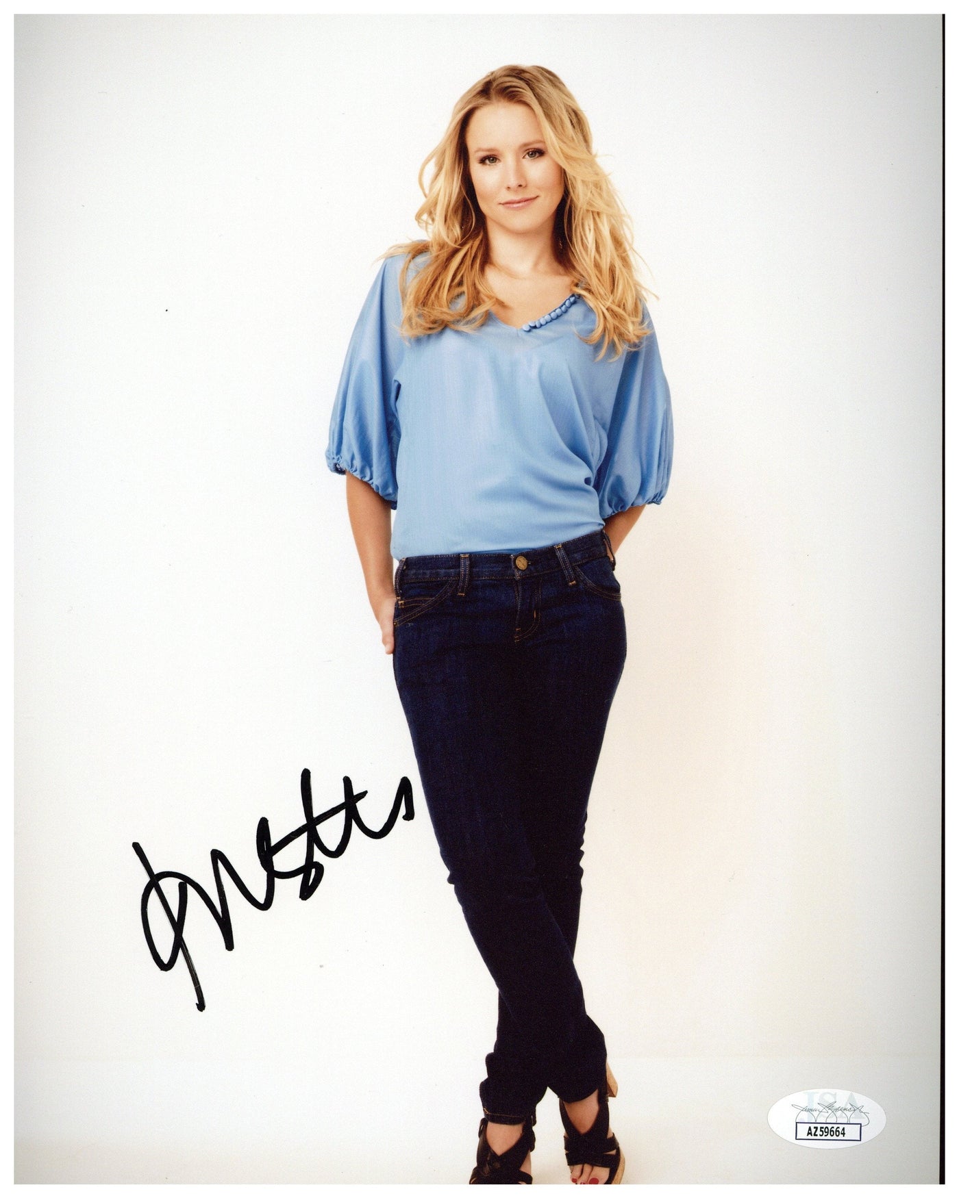 Kristen Bell Signed 8x10 Photo Forgetting Sarah Marshall Autographed JSA COA #5