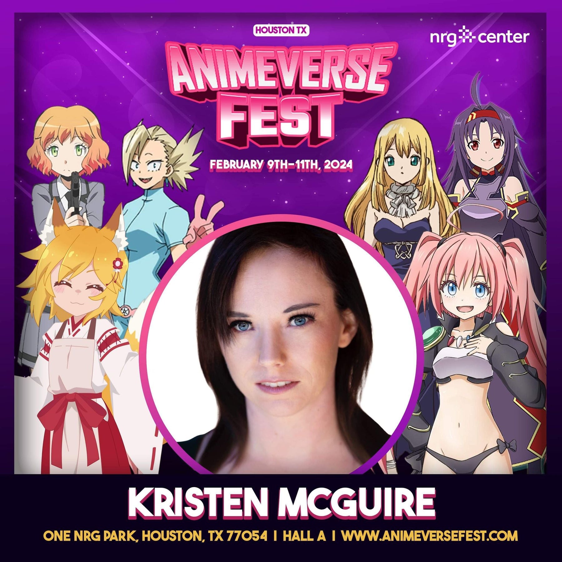 Kristen McGuire Official Autograph MailIn Service AnimeVerse Fest 2