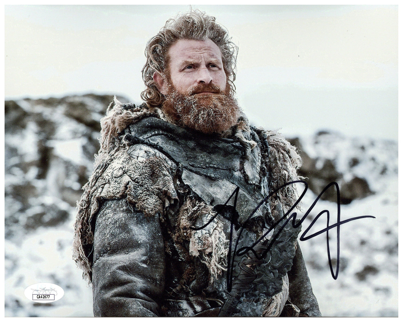 Kristofer Hivju Signed 8x10 Photo Game of Thrones Autographed JSA COA