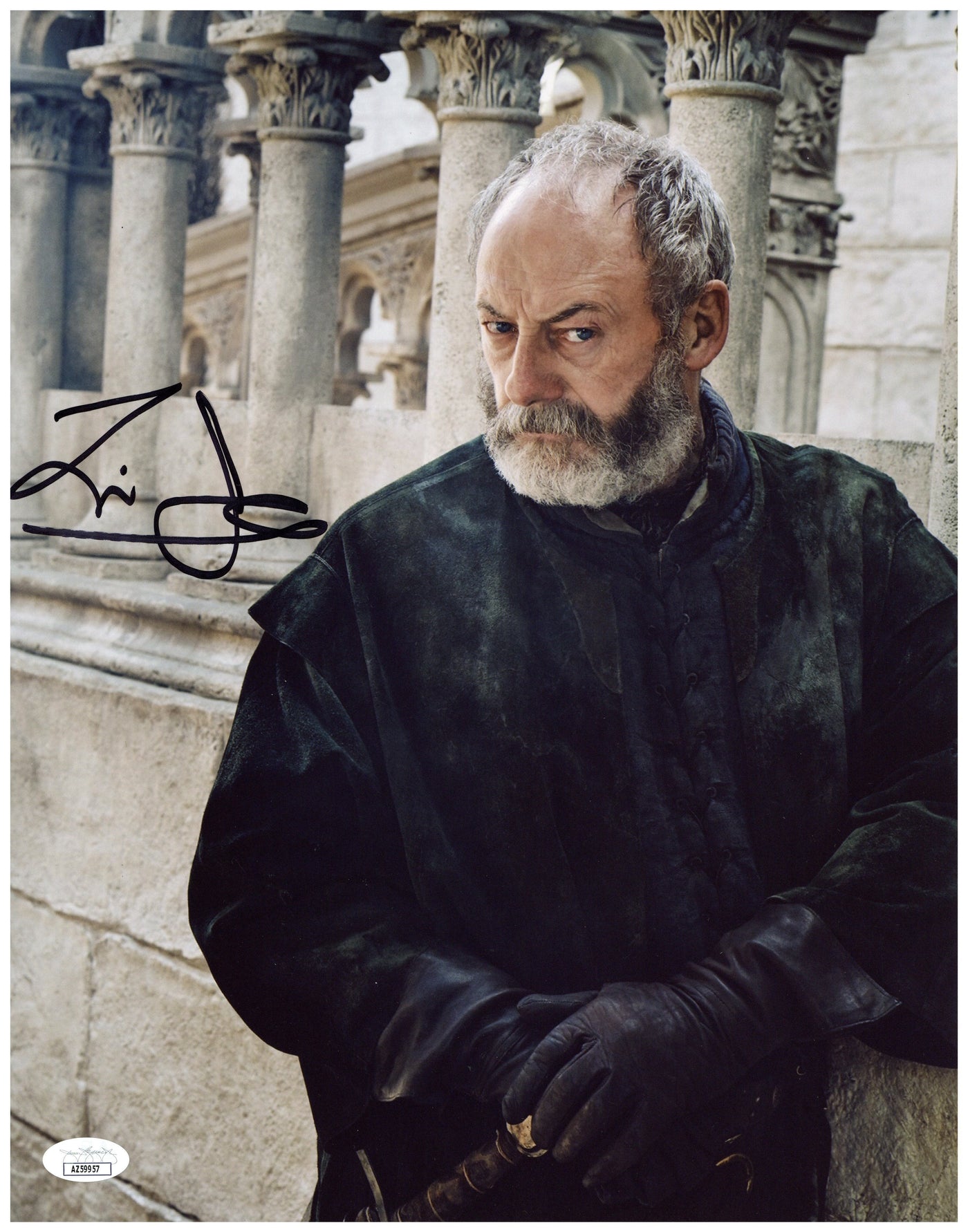 LIAM CUNNINGHAM SIGNED 11X14 PHOTO GAME OF THRONES AUTOGRAPHED JSA COA