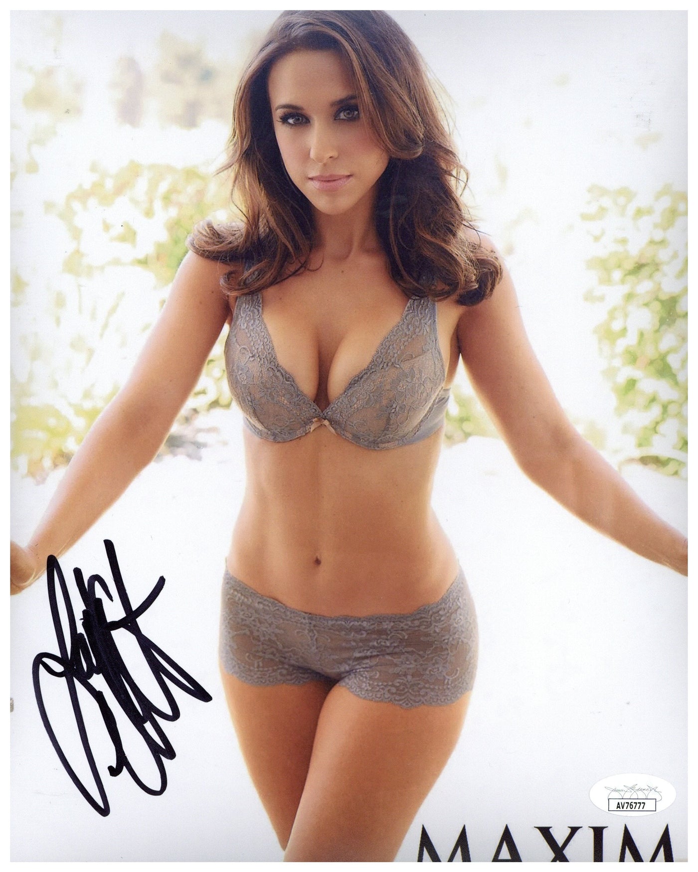 Lacey Chabert Signed 8x10 Photo Mean Girls Maxim Autographed JSA COA