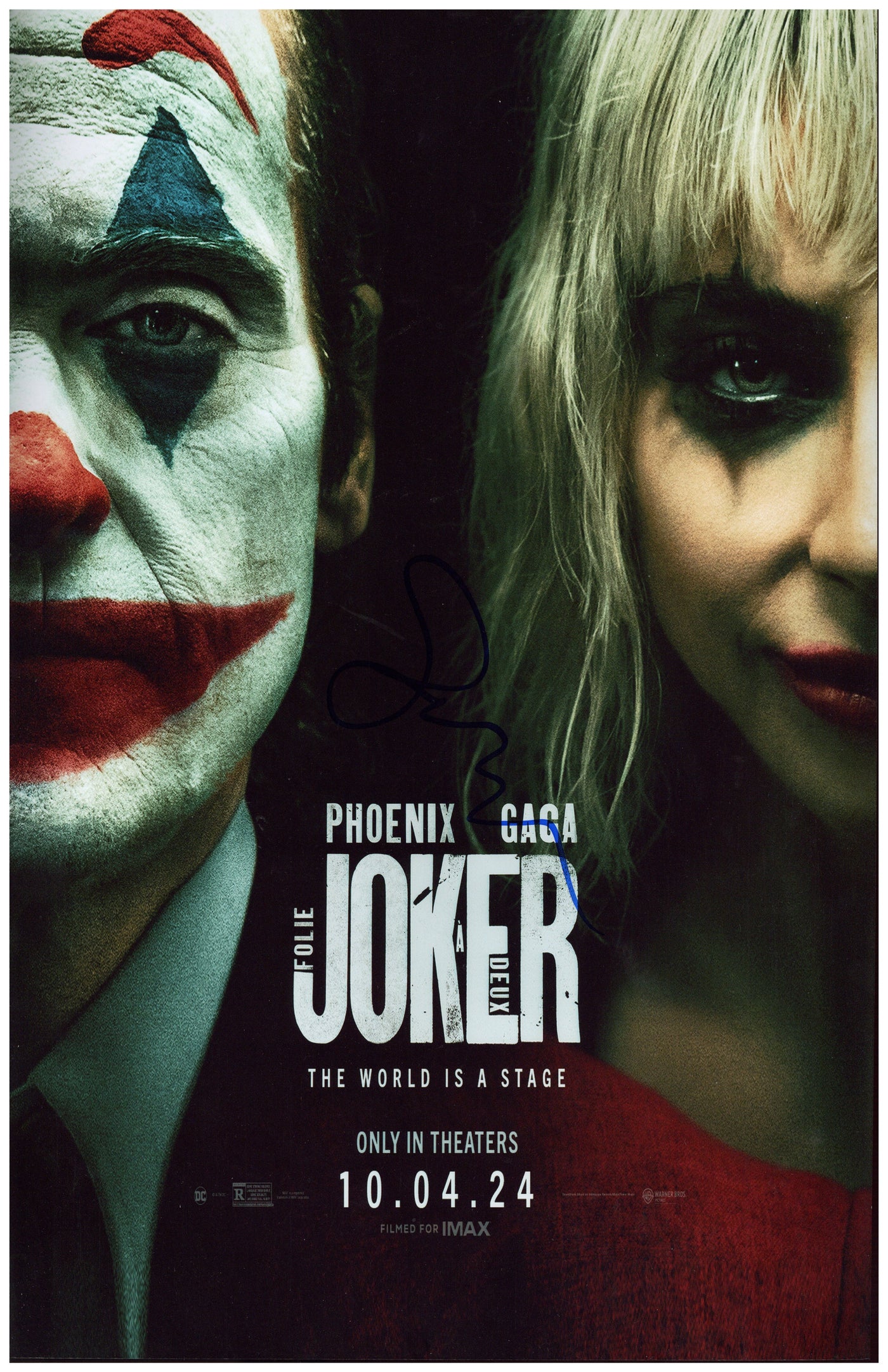 Lady Gaga Signed 11x17 Photo Joker Movie Authentic Autographed JSA COA