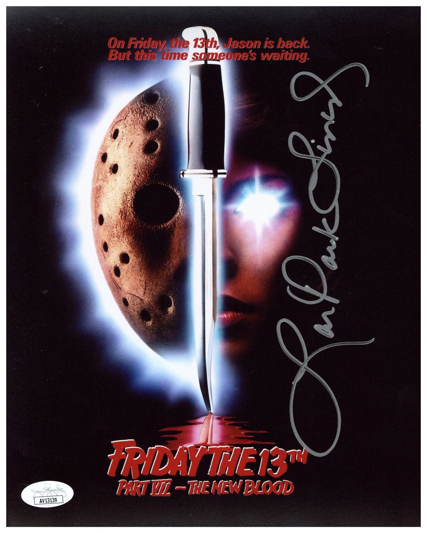 Lar Park Lincoln Signed 8x10 Photo Friday the 13th Part VII Autographed JSA COA