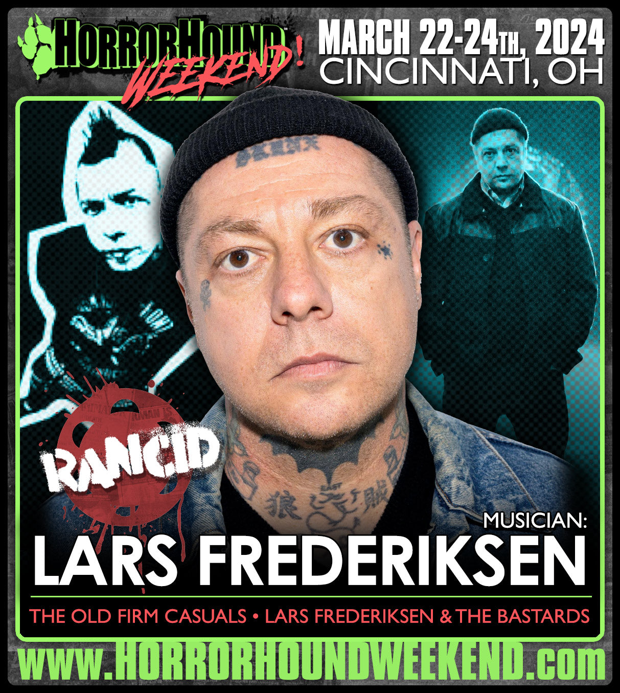 Lars Frederiksen Official Autograph MailIn Service HorrorHound Week