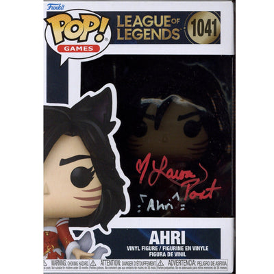 Laura Post Signed Funko POP League of Legends Ahri Autographed JSA COA