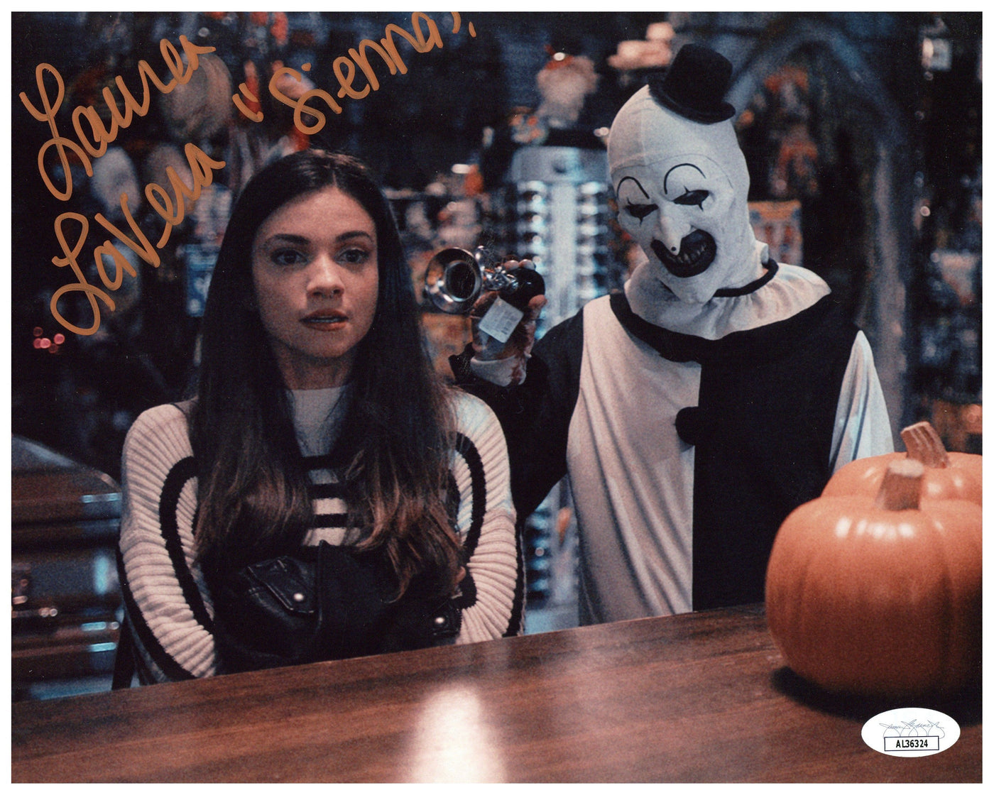 Lauren LaVera Signed 8x10 Photo Terrifier Horror Autographed JSA COA #6