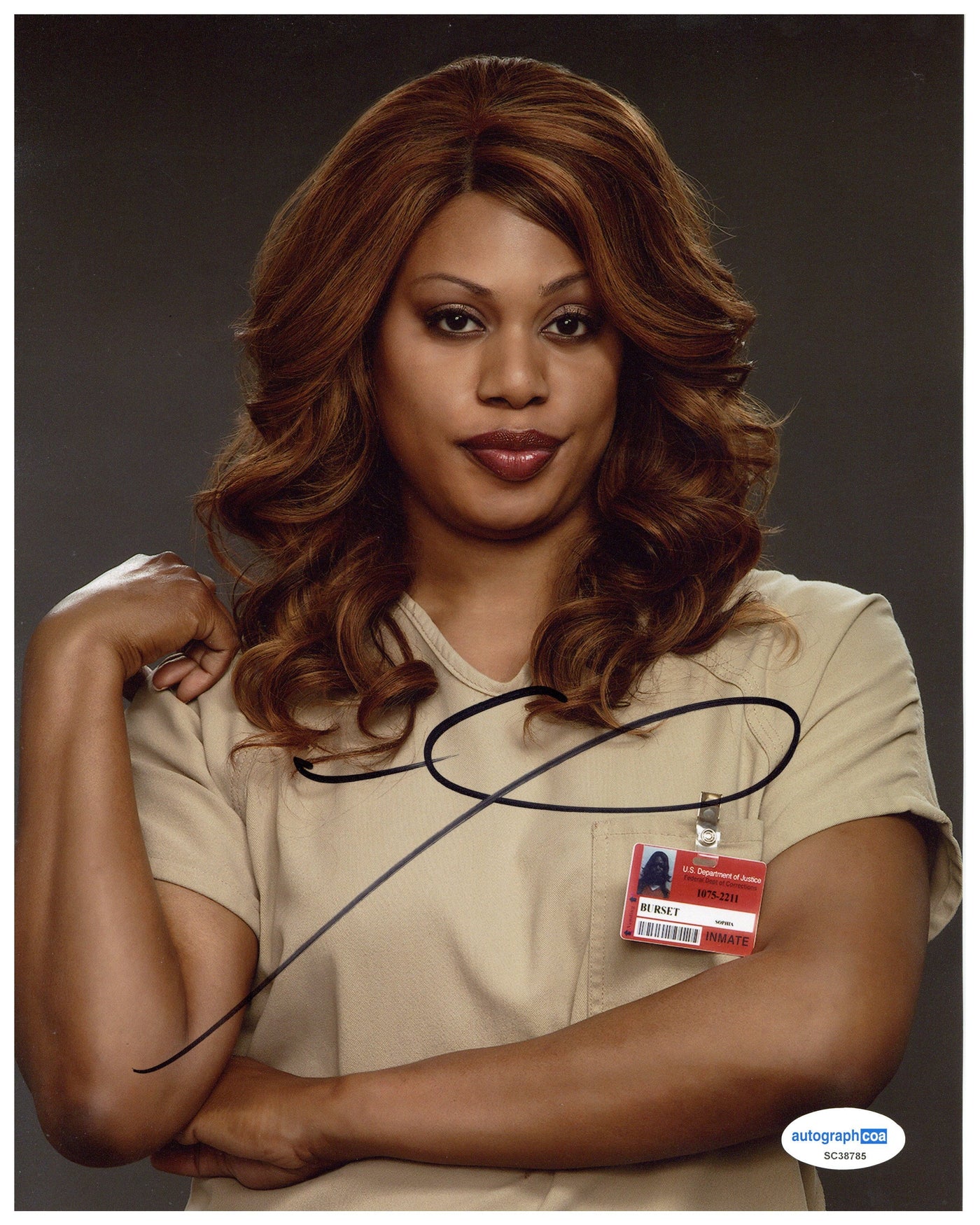 Laverne Cox Signed 8x10 Photo Orange is the New Black Autographed ACOA COA 2