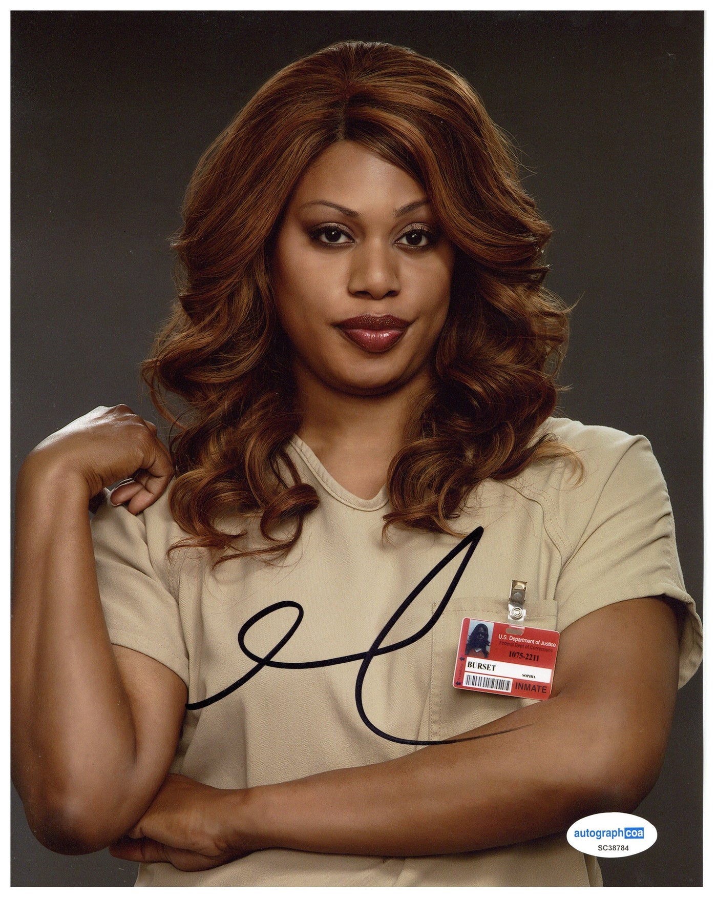 Laverne Cox Signed 8x10 Photo Orange is the New Black Autographed ACOA COA 3