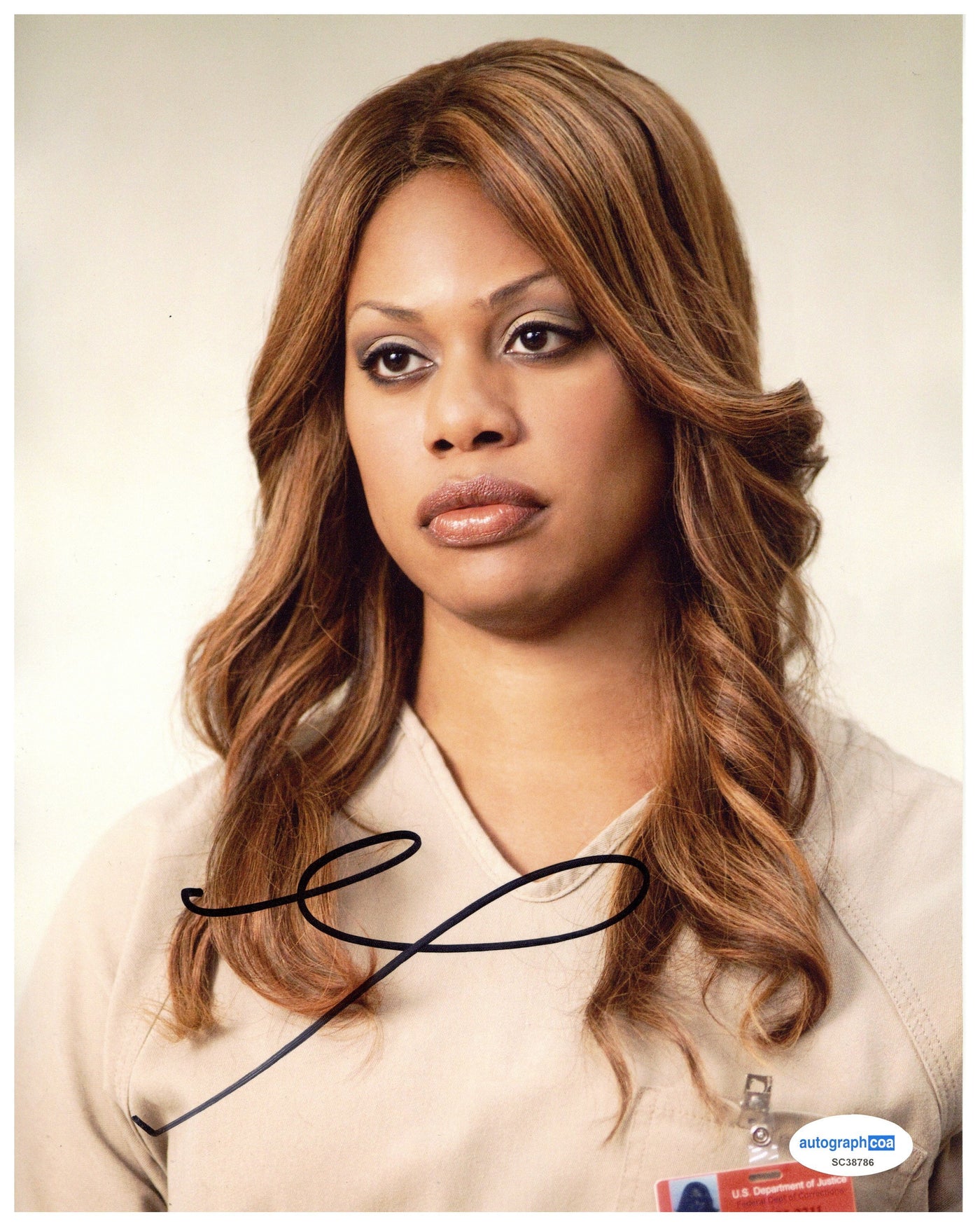 Laverne Cox Signed 8x10 Photo Orange is the New Black Autographed ACOA COA