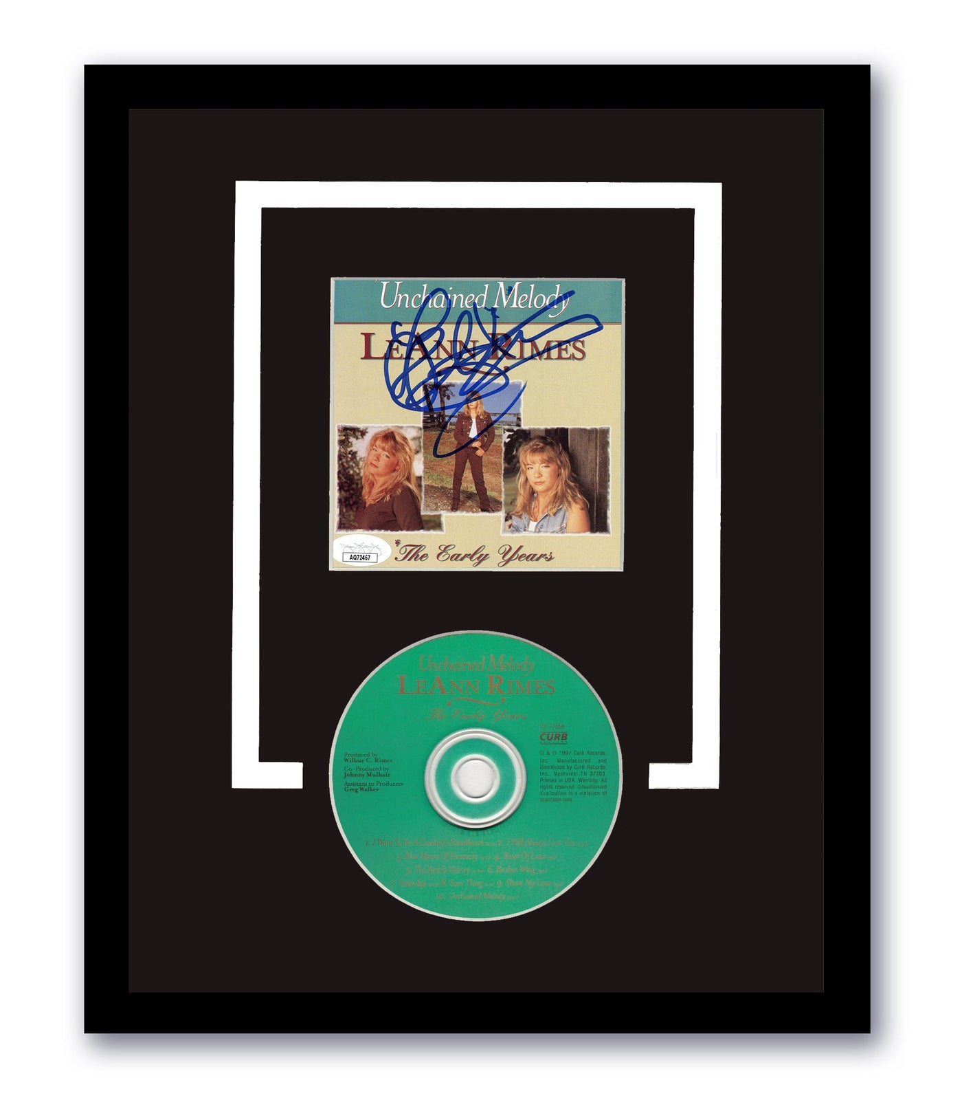LeAnn Rimes Signed Unchained Melody Booklet Custom Framed Authentic Autograph JSA
