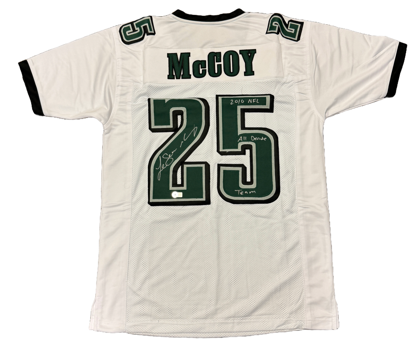 LeSean McCoy Signed Philadelphia Eagles Pro Style Jersey w/ All-Decade Team BAS COA