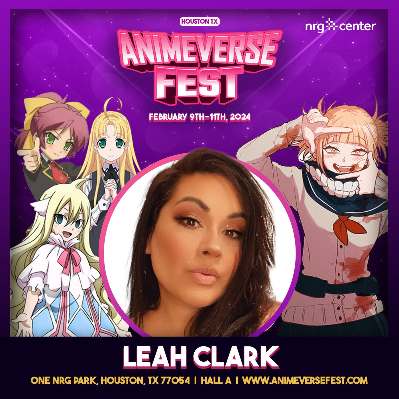 Leah Clark Official Autograph MailIn Service AnimeVerse Fest 2025