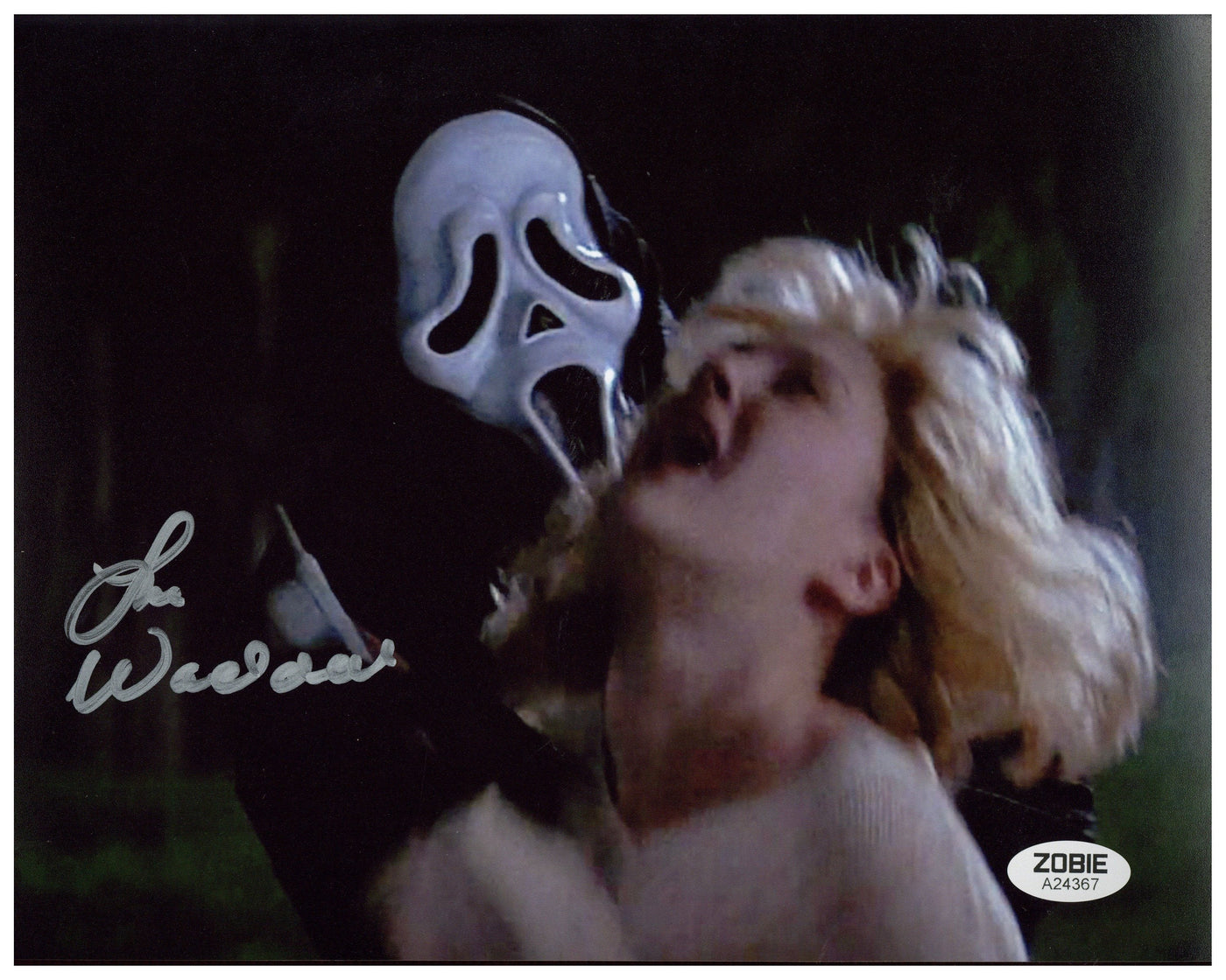 Lee Waddell Signed 8x10 Photo Scream Ghostface Autographed Zobie COA #3