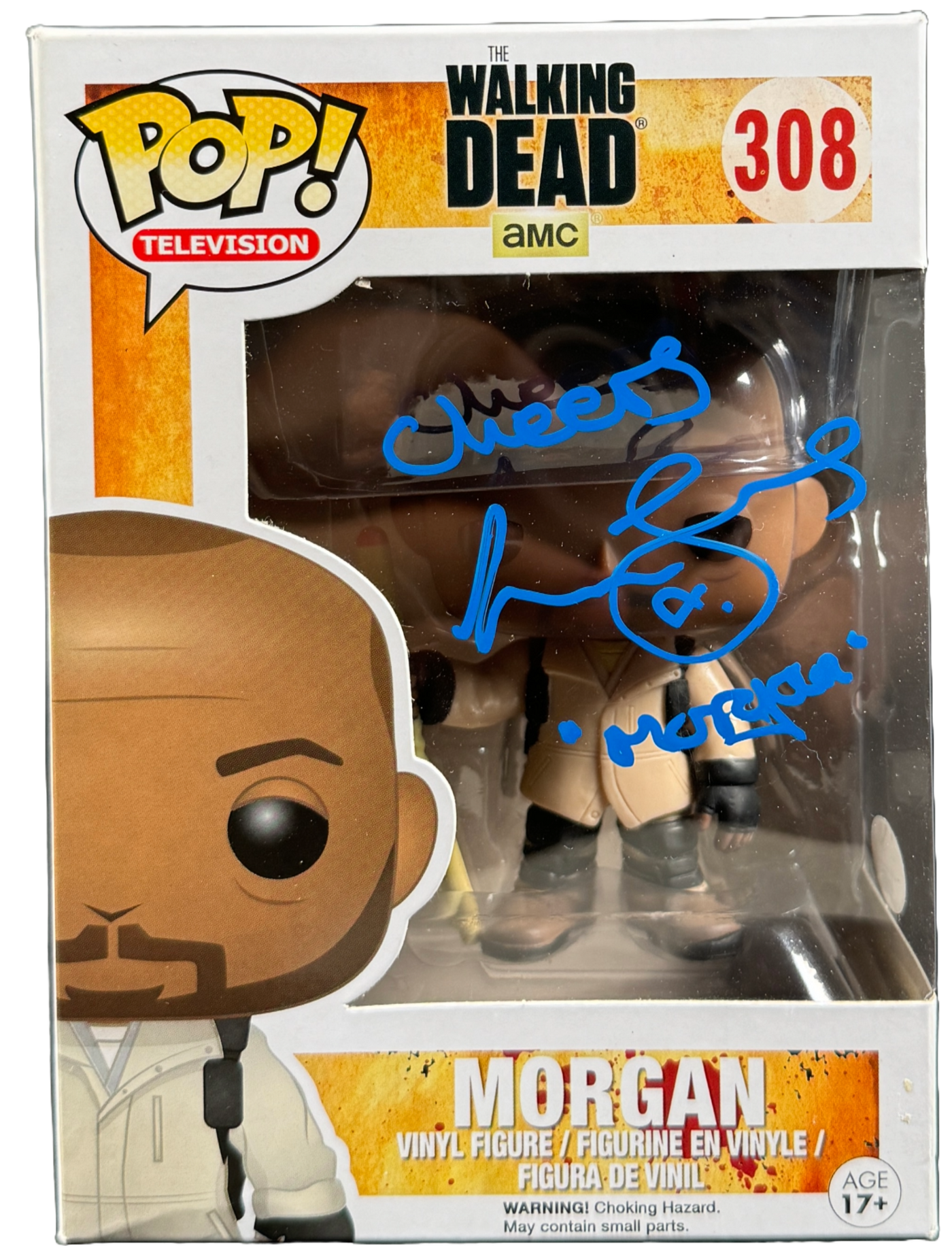 Lennie James Signed Funko Pop The Walking Dead Morgan #308 Autographed JSA COA