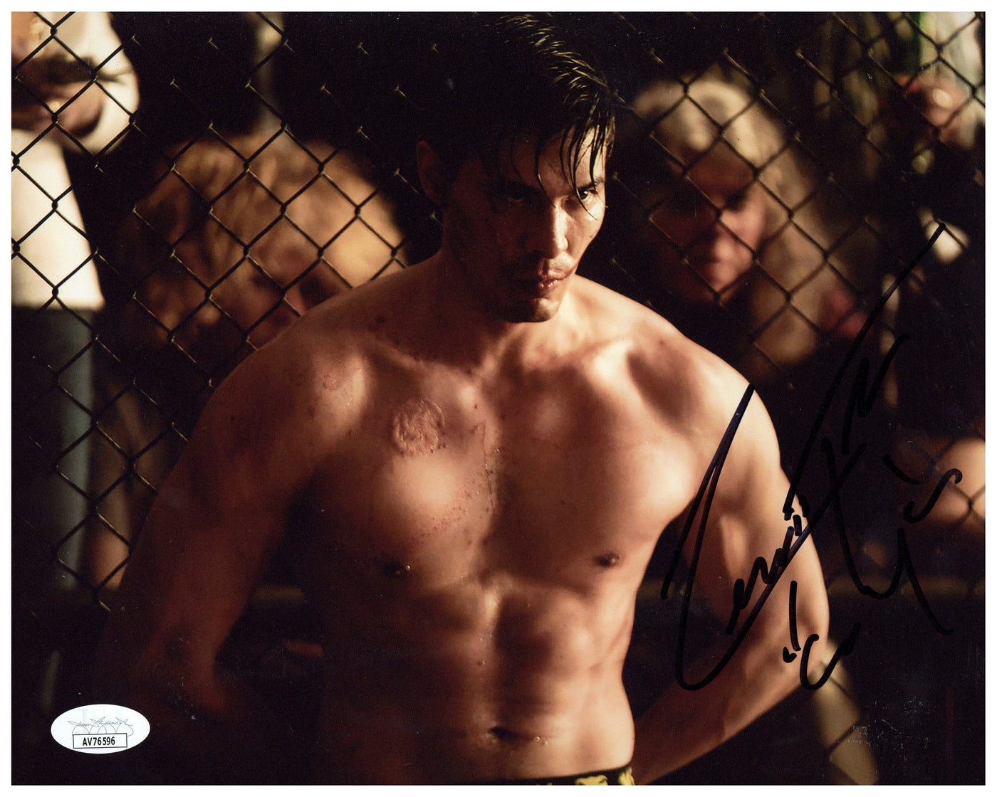 Lewis Tan Signed 8x10 Photo Mortal Kombat Cole Young Autographed JSA COA #3