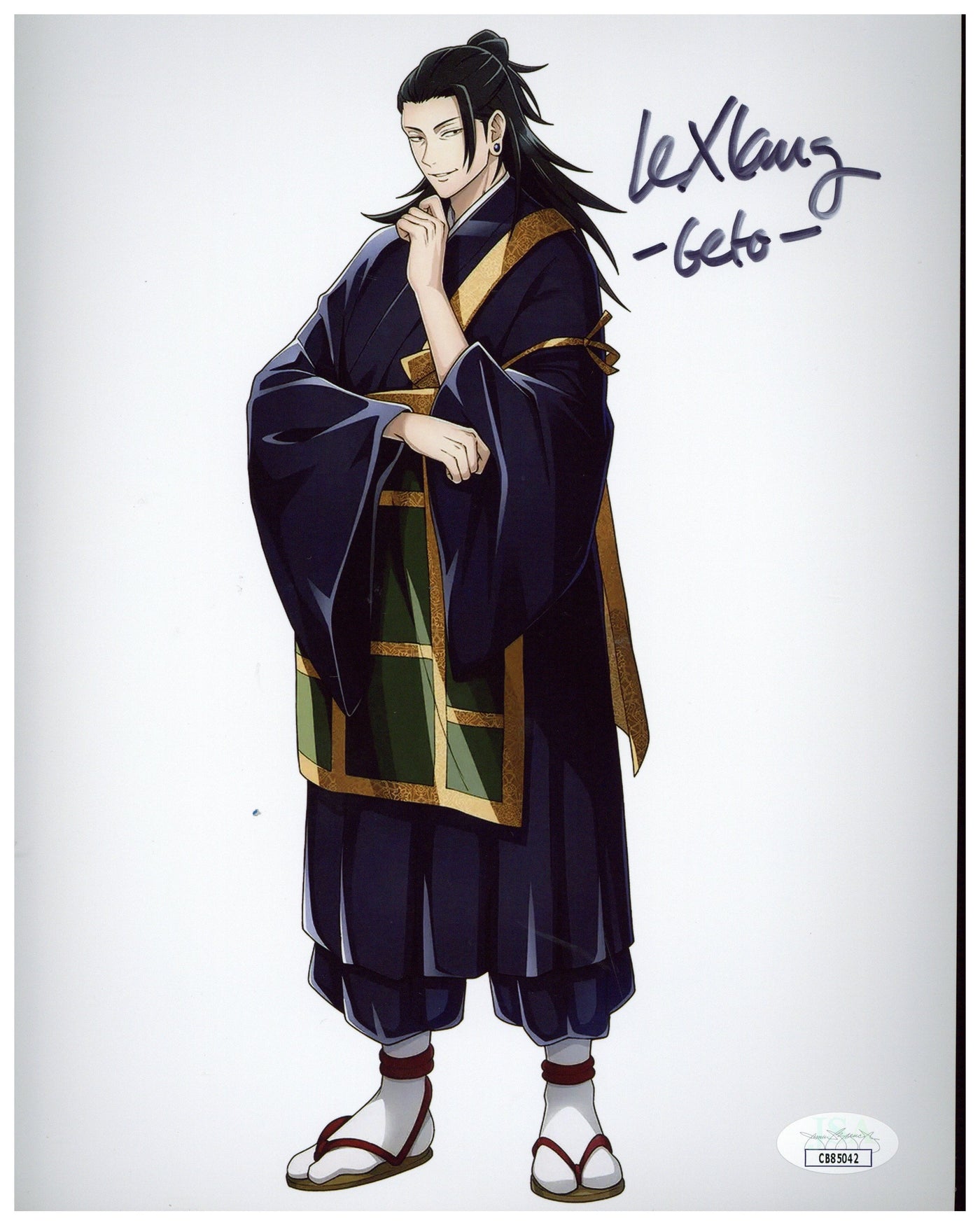 Lex Lang Signed 8x10 Photo Jujutsu Kaisen Geto Autographed Zobie COA 2