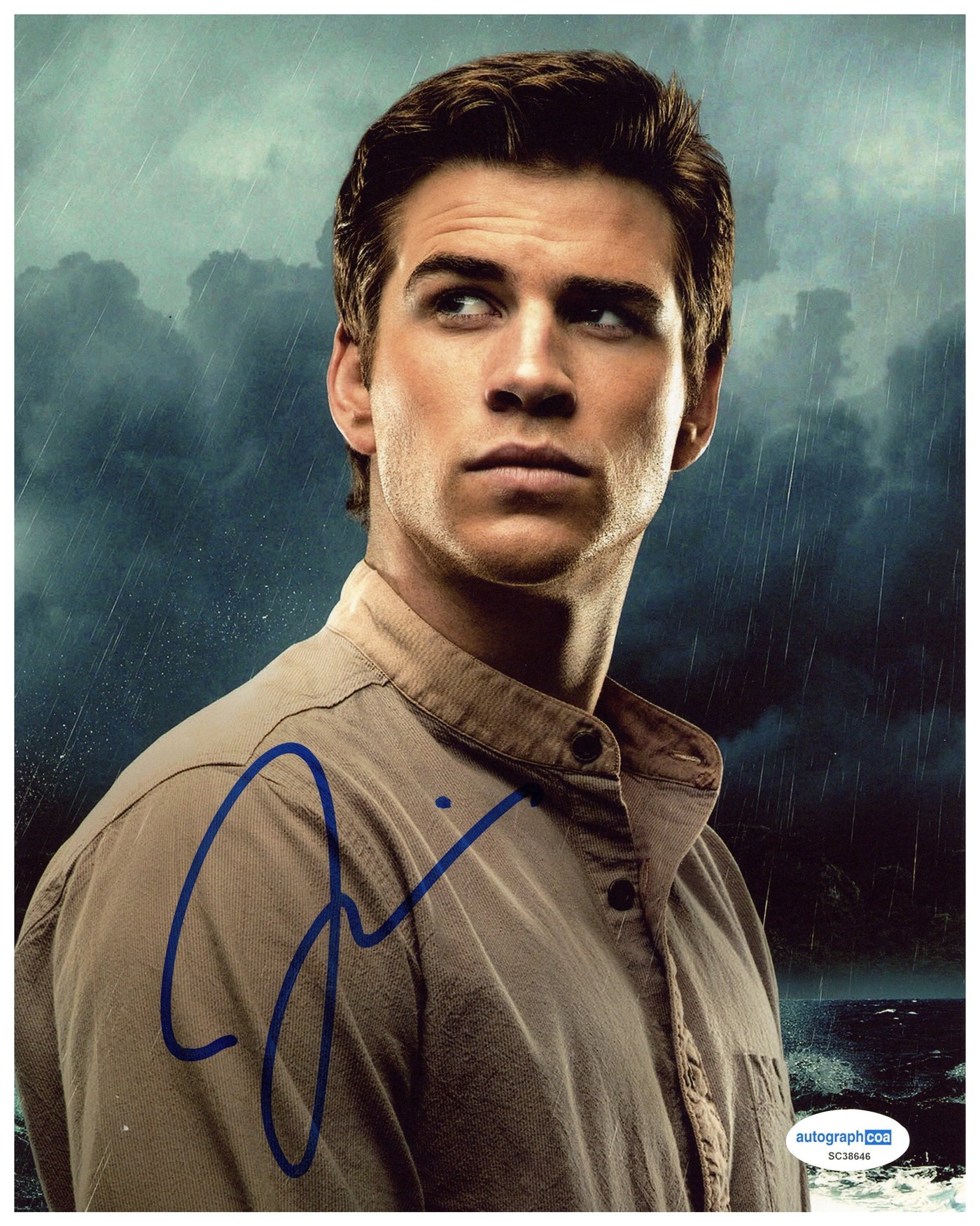 Liam Hemsworth Signed 8x10 Photo The Hunger Games Autographed AutographCOA 2