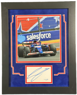 Image of Liam Lawson Signed Cut Framed 11x14 RB F1 Formula 1 Autographed ACOA