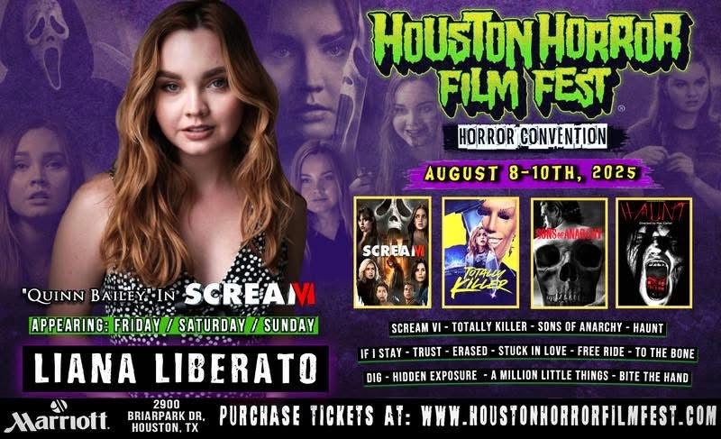 Liana Liberato Official Autograph Mail-In Service - Houston Horror Film Fest 2025